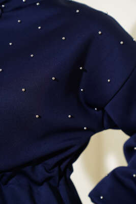 Bel Tünelli Boncuklu Scuba İkili Takım Lacivert - Scuba Ürünler