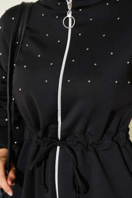 Bel Tünelli Boncuklu Scuba İkili Takım Siyah - Scuba Ürünler