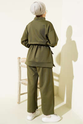 Bel Tünelli Cepli Scuba İkili Takım Haki - İkili Takım