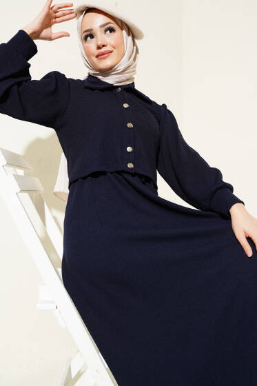 Bel Tünelli Jileli İkili Takım Lacivert - İkili Takım