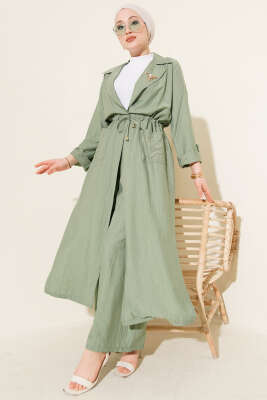 Bel Tünelli Kap İkili Takım Çağla Yeşili - NESSİA