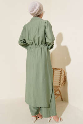 Bel Tünelli Kap İkili Takım Çağla Yeşili - İkili Takım