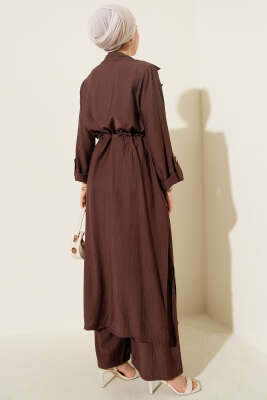 Bel Tünelli Kap İkili Takım Kahve - İkili Takım