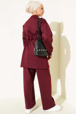 Bel Tünelli Scuba İkili Takım Bordo - Scuba Ürünler