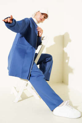 Bel Tünelli Scuba İkili Takım Lacivert 