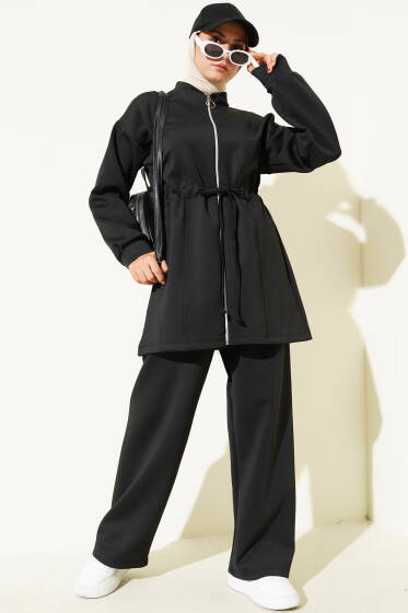 Bel Tünelli Scuba İkili Takım Siyah - İkili Takım