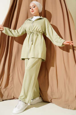 Bel Tünelli Simli Loyşa İkili Takım Çağla Yeşili - NESSİA