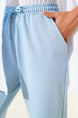 Bel Ve Bilek Lastikli Jogger Pantolon Bebe Mavi - Yılın Fırsatı