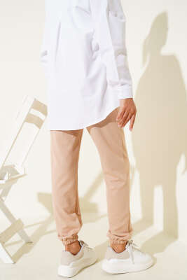 Bel Ve Bilek Lastikli Jogger Pantolon Camel - Pantolon