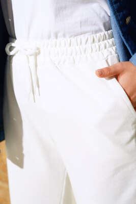 Bel Ve Bilek Lastikli Jogger Pantolon Ekru - 100-300 TL Ürünler