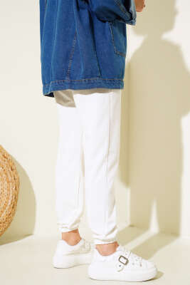 Bel Ve Bilek Lastikli Jogger Pantolon Ekru - 100-300 TL Ürünler