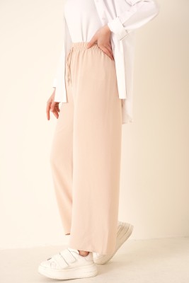 Beli ipli Ayrobin Krem Pantolon - Pantolon