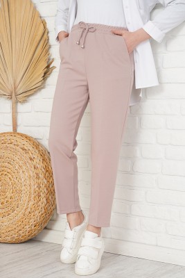 Beli İpli Dar Paça Taş Pantolon - AVZEM MODA