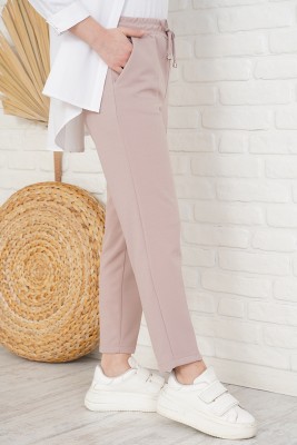 Beli İpli Dar Paça Taş Pantolon - Pantolon
