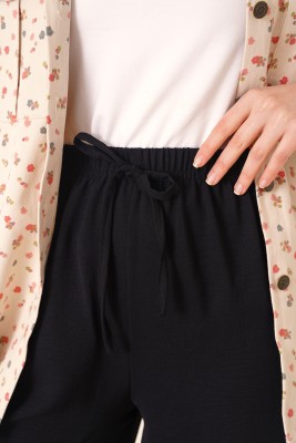 Beli ipli Salaş Siyah Pantolon - Pantolon