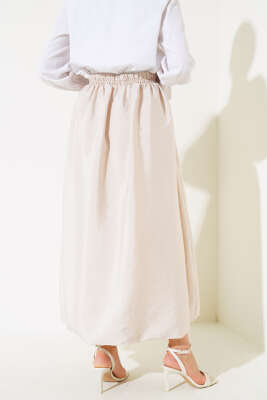 Beli Lastikli Çan Etek Taş - Uzun Etek