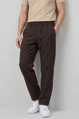 Beli Lastikli Cepli Erkek Pantolon Kahve - MARRAKECH