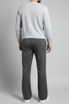 Beli Lastikli İspanyol Paça Erkek Pantolon Antrasit - Erkek Pantolon