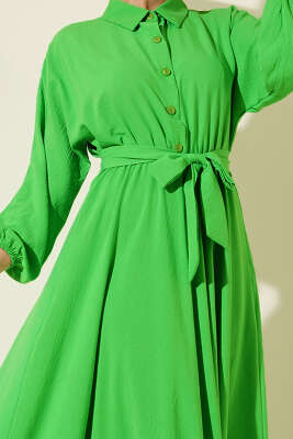 Beli Lastikli Kuşaklı Elbise Benetton - Elbise