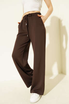 Beli Lastikli Loyşa Pantolon Kahve - LEVURE