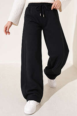 Beli Lastikli Oversize Pantolon Lacivert - DESTİNA