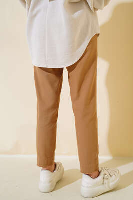 Beli Lastikli Pantolon Camel - 100-300 TL Ürünler
