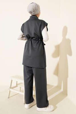 Beli Tünelli Yelekli Scuba İkili Takım Füme - Scuba Ürünler