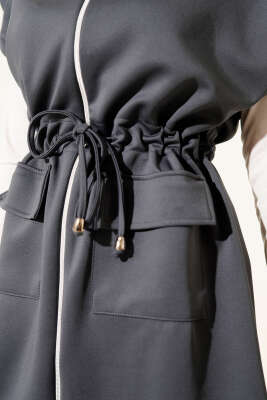 Beli Tünelli Yelekli Scuba İkili Takım Füme - Scuba Ürünler