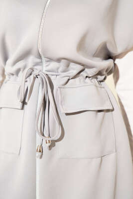 Beli Tünelli Yelekli Scuba İkili Takım Gri - Scuba Ürünler