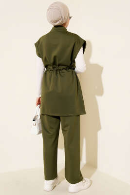 Beli Tünelli Yelekli Scuba İkili Takım Haki - Scuba Ürünler