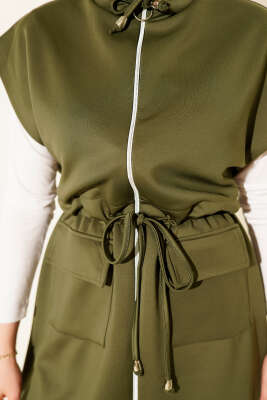 Beli Tünelli Yelekli Scuba İkili Takım Haki - Scuba Ürünler