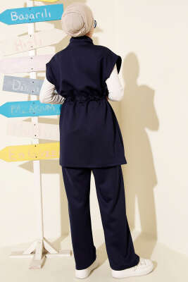 Beli Tünelli Yelekli Scuba İkili Takım Lacivert - Scuba Ürünler