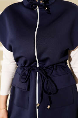 Beli Tünelli Yelekli Scuba İkili Takım Lacivert - Scuba Ürünler