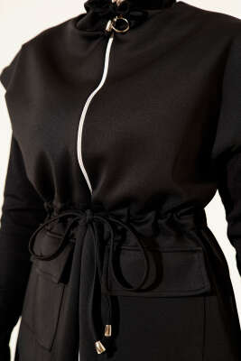 Beli Tünelli Yelekli Scuba İkili Takım Siyah - Scuba Ürünler