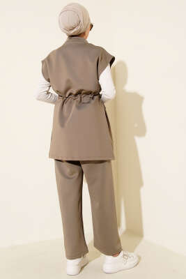 Beli Tünelli Yelekli Scuba İkili Takım Vizon - Scuba Ürünler