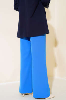 Beli Üç Katlı Bol Paça Pantolon Mavi - 300-500 TL Ürünler