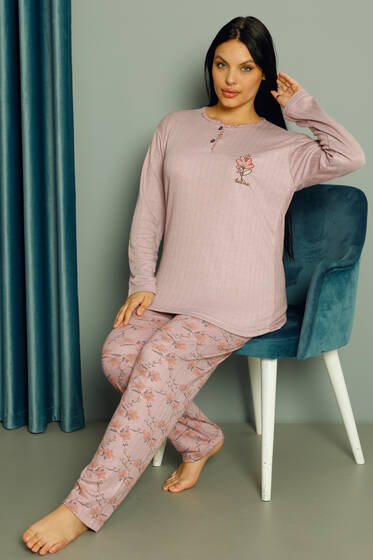 Believe Viscon Pijama Takımı Gül Kurusu - Pijama & Gecelik