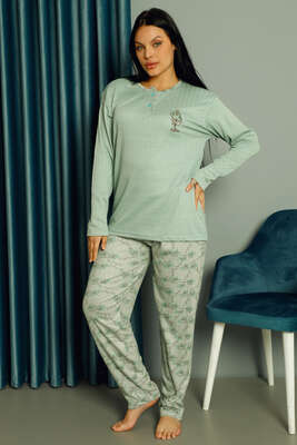 Believe Viscon Pijama Takımı Mint - Pijama & Gecelik