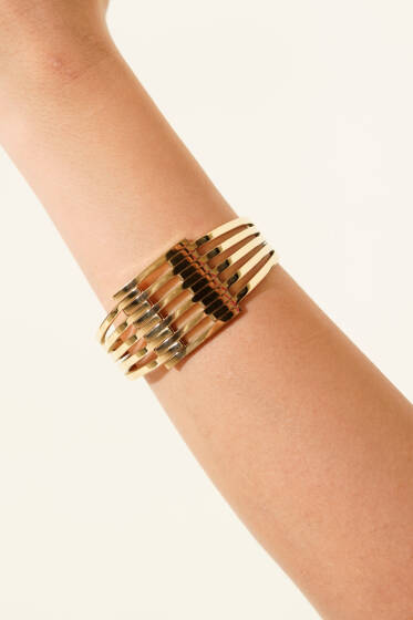 Beş Şeritli Kelepçe Gold - Günün Seçilenleri