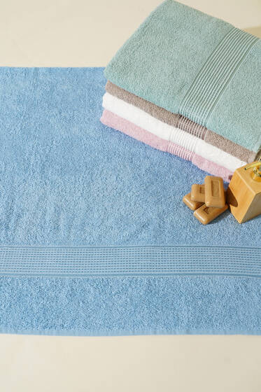 Betüş Banyo Havlusu Mavi - Banyo Havlusu