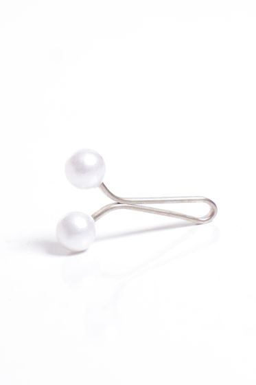 Beyaz Eşarp Klipsi - İğne ve Klips