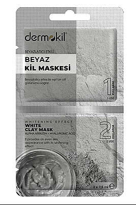 Beyazlatıcı Etkili Beyaz Kil Maskesi 2x7.5 ml 