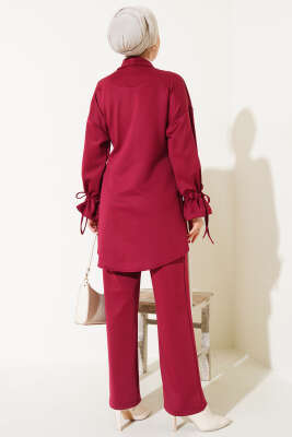 Bileği Bağcıklı Scuba İkili Takım Bordo - İKİLİ TAKIM