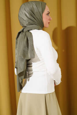 Bileği Metal Düğmeli Body Ekru - Yılın Fırsatı