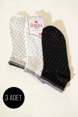 Bilek Çizgili Üçlü Çorap Asorti 4 