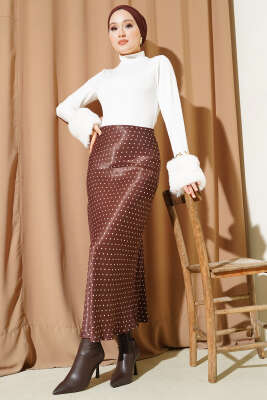 Bilek Kürklü Çıtçıtlı Body Ekru - Bluz