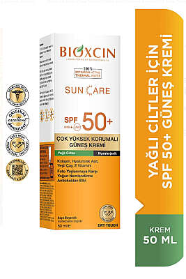 Bioxcin Yağlı Ciltler İçin Yüz Güneş Kremi 50 ml - ERSAN KOZMETİK