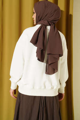 Bisiklet Yaka Basic Tunik Beyaz - Tunik