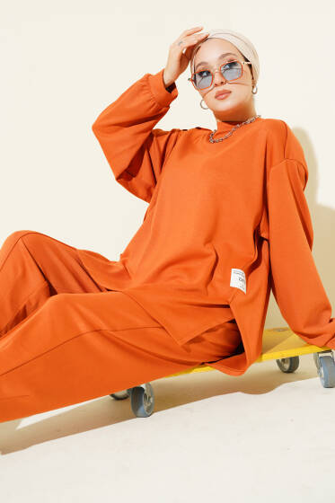 Bisiklet Yaka Loyşa İkili Takım Oranj - İkili Takım