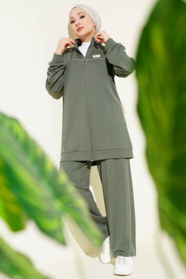 Biyeli Armalı Loyşa İkili Takım Haki - İkili Takım